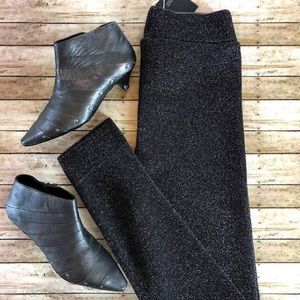 Zara limited edition sparkle knit leggings